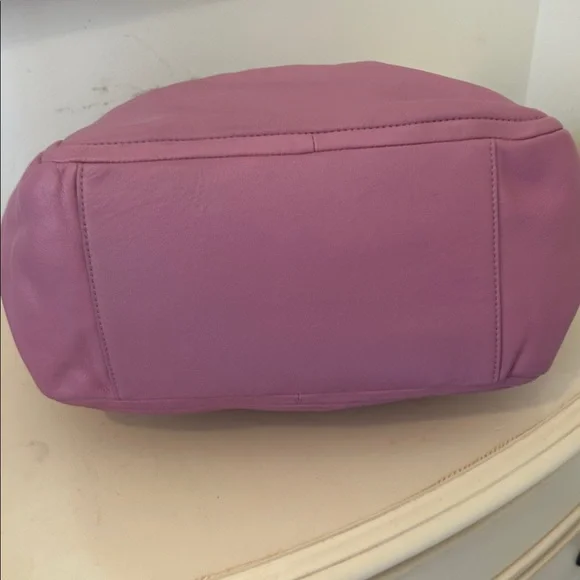 COACH Parker Hobo Bag Calf 13412 Coach Purple bag never used - Picture 4 of 9